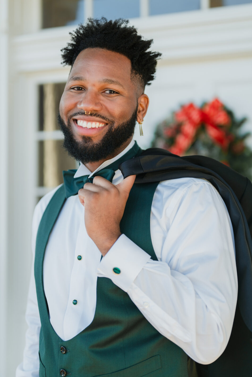 Groom Portrait, Rosemont Manor, Emily Mar Photography