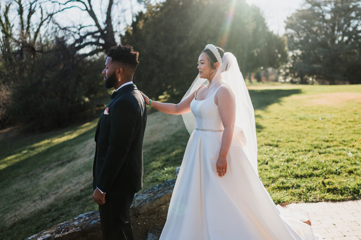 First Look, Rosemont Manor, Emily Mar Photography