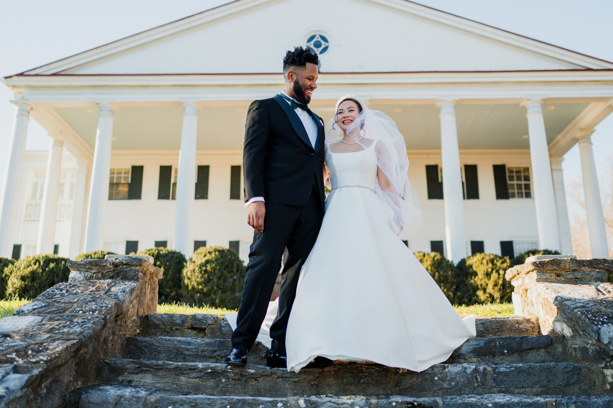 First Look, Bride & Groom Portraits, Rosemont Manor, Emily Mar Photography