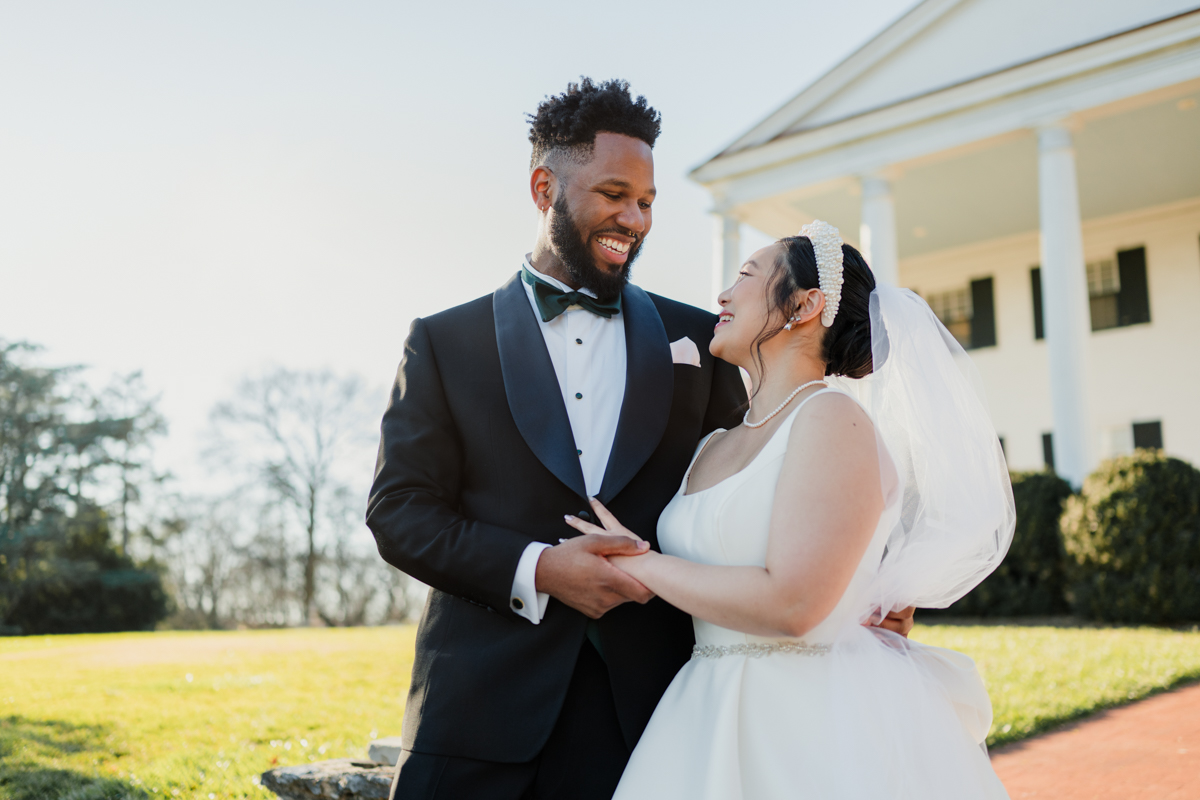 First Look, Bride & Groom Portraits, Rosemont Manor, Emily Mar Photography