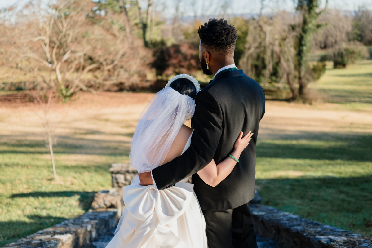 First Look, Bride & Groom Portraits, Rosemont Manor, Emily Mar Photography