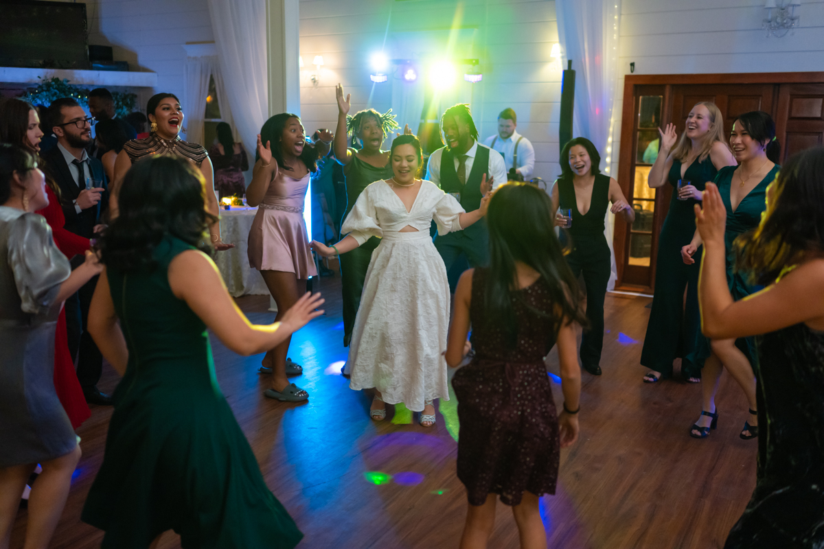 Dancing, Wedding Reception, Rosemont Manor, Emily Mar Photography