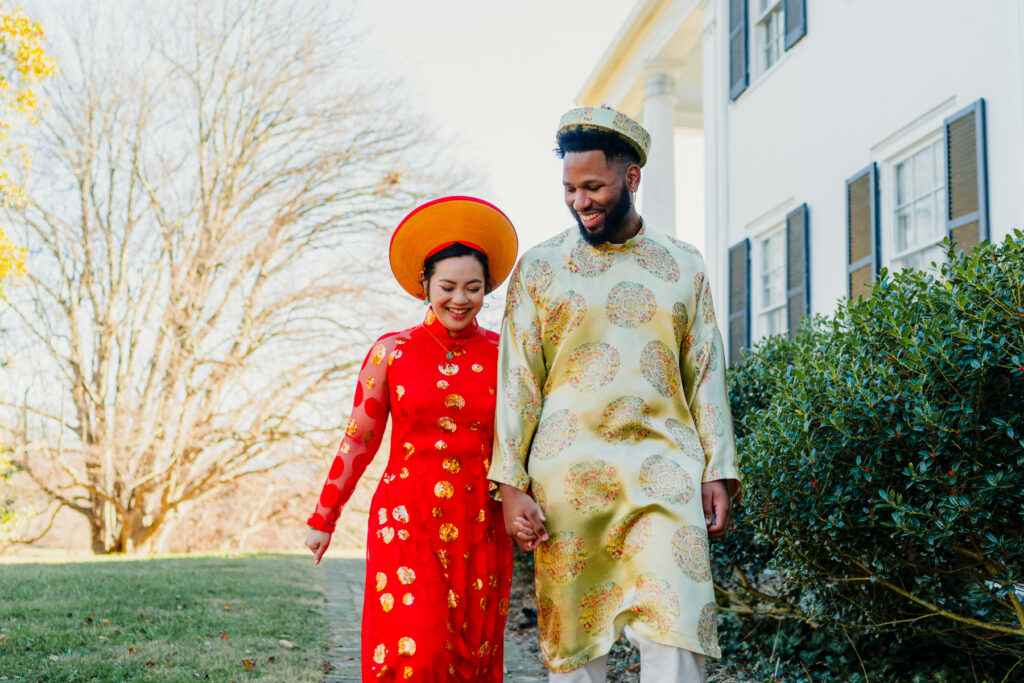 Bride & Groom, Vietnamese Tea Ceremony, Rosemont Manor, Emily Mar Photography