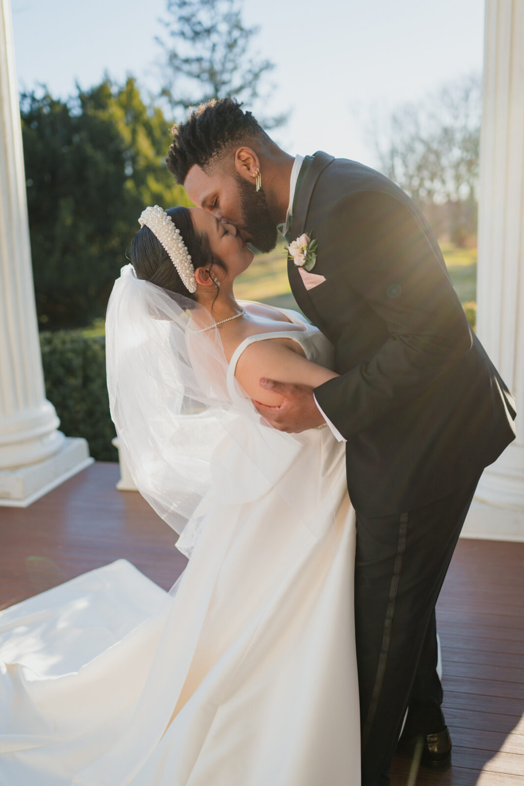 Bride & Groom Portrait, Rosemont Manor, Emily Mar Photography